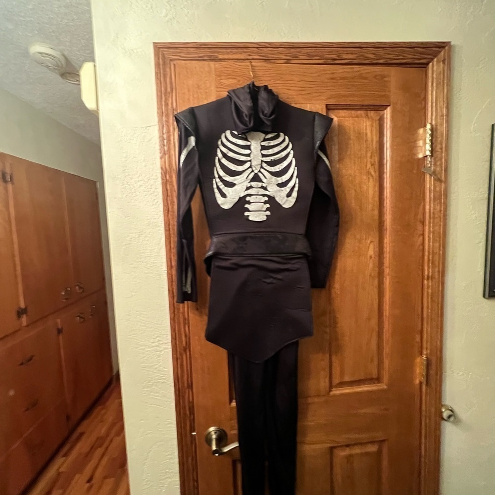 Spirit Halloween Black Ninja Skeleton Costume Youth L